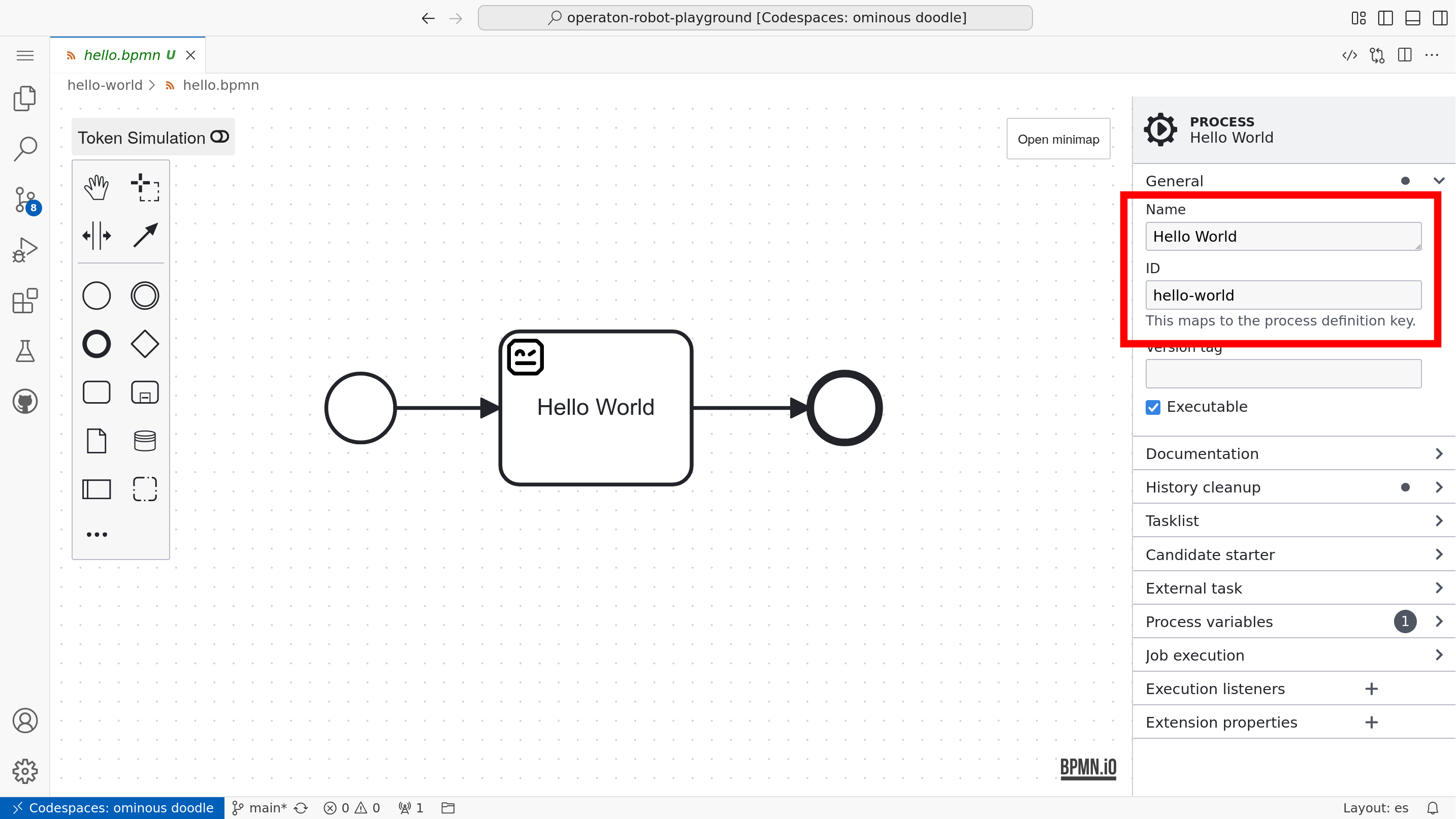 Process name and Id
