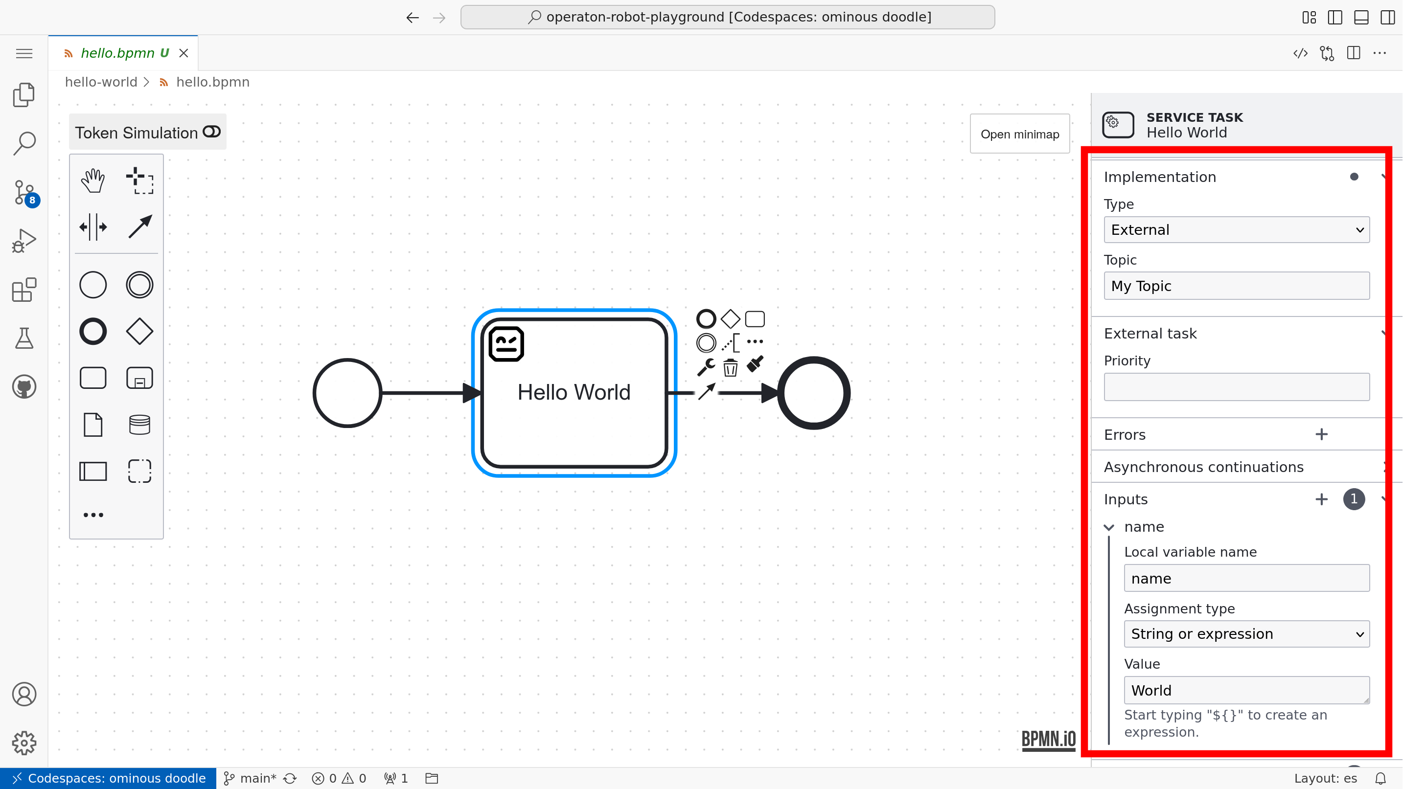 External Task Configuration